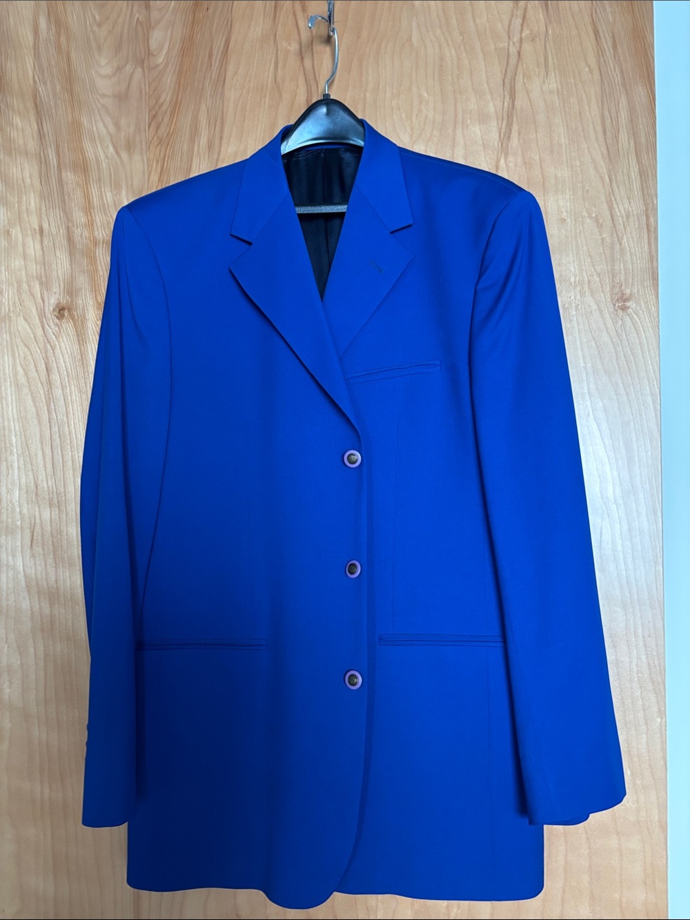 Men's Bold Blue Single-Breasted Sport Coat